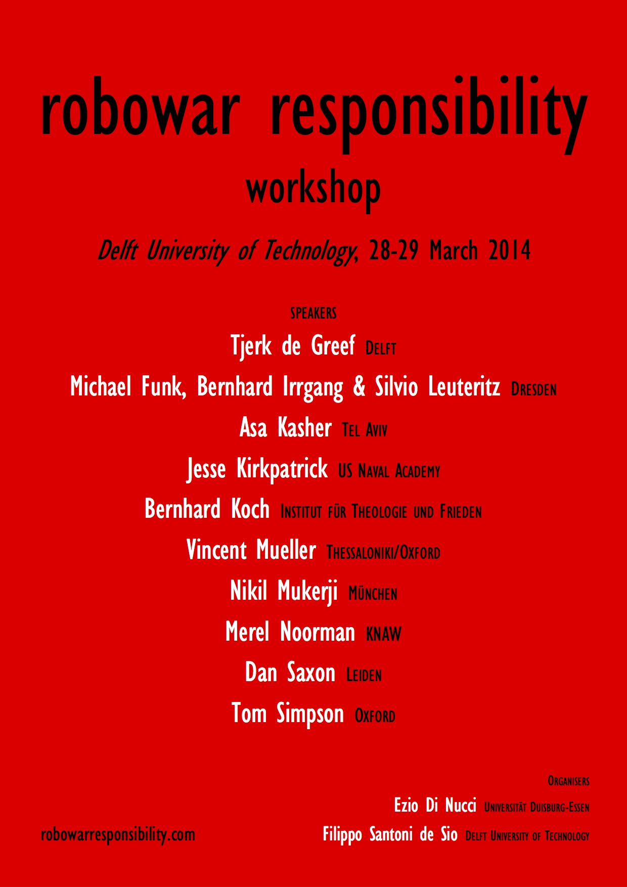 robowar responsibility workshop poster